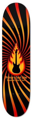 Guitar With Fire Graphics