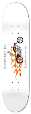 Skeleton Biker with Flames