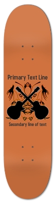 Crossed Guitars with Tribal Graphics