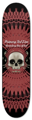 Skull with Radial Backdrop