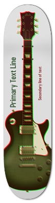 3D Halftone Guitar