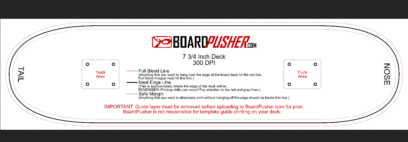 skateboard deck template