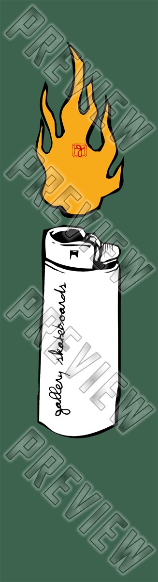 lighter fire 7-7/8 Skateboard Deck