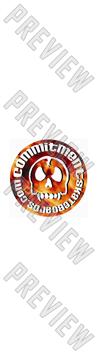 7-1/2 Inch Burn Deck 7-1/2 Skateboard Deck