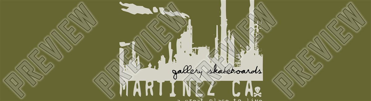 Martinez  pollution green 7-3/4" 7-3/4 Skateboard Deck 