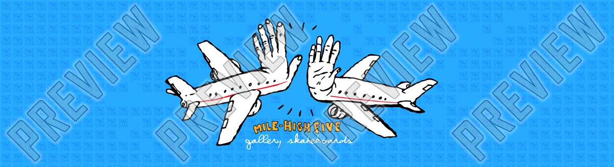 Mile High Five! 7.625" 7-5/8 Skateboard Deck