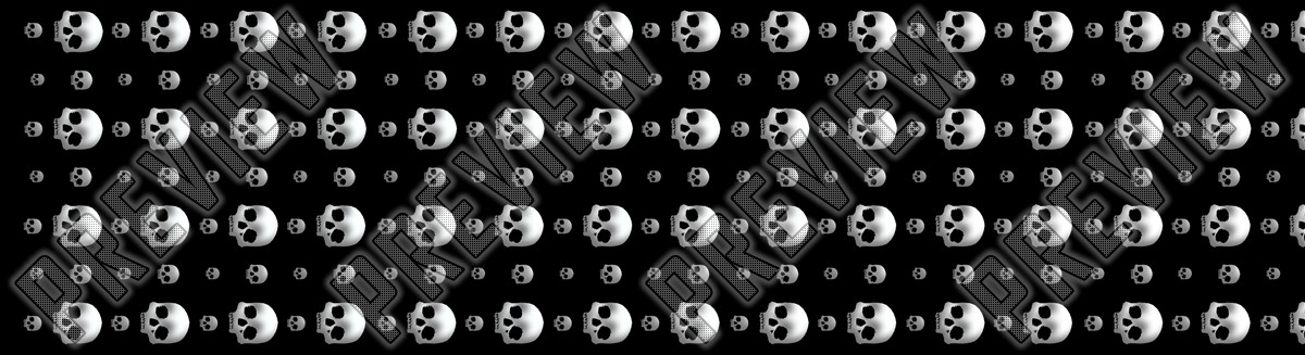 Skulls Skulls Skulls 7-3/4 All-Around Deck  7-3/4 Skateboard Deck 