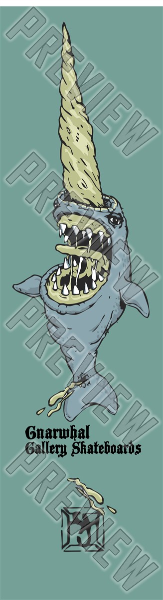 Gnarwhal 7-1/2 Skateboard Deck