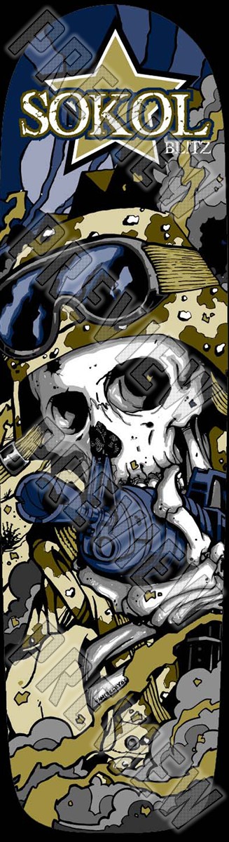 Kyle Sokol Model All-Around Deck  7-3/4 Skateboard Deck 
