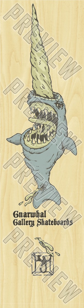 Gnarwhal Longboard Pintail Longboard