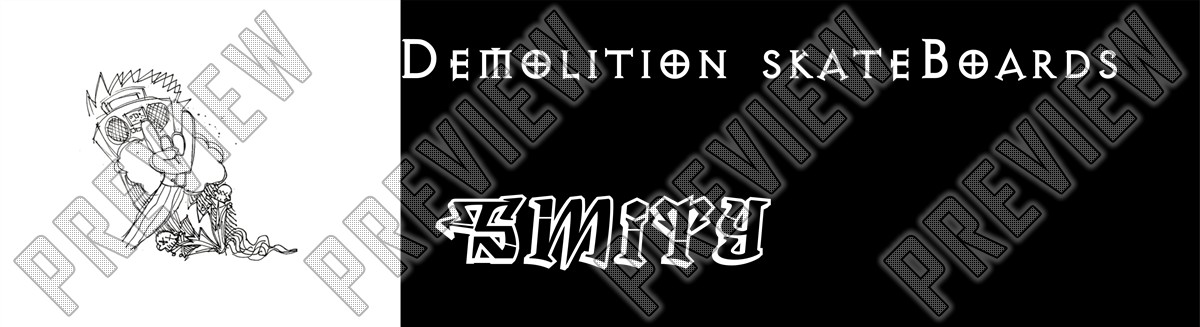 smity demolition deck 7-7/8 Skateboard Deck