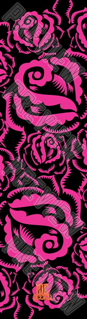 Pink Jesse Rose Tattoo Deck - Cool girl deck  8-1/4 Skateboard Deck