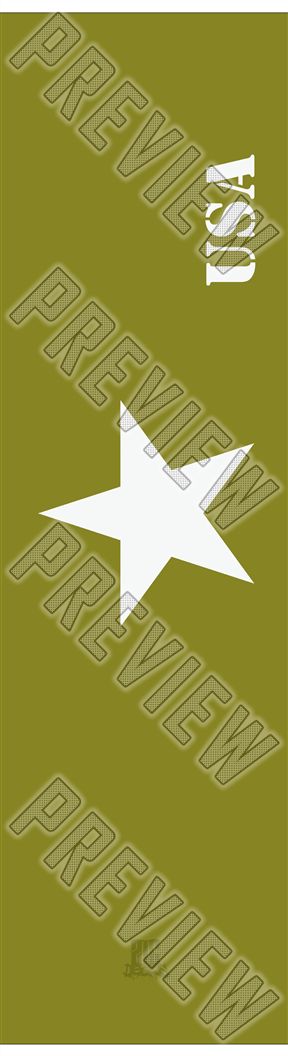 TANK - Classic Army Cool Military Green Pro 8 Inch 8 Inch Skateboard Deck