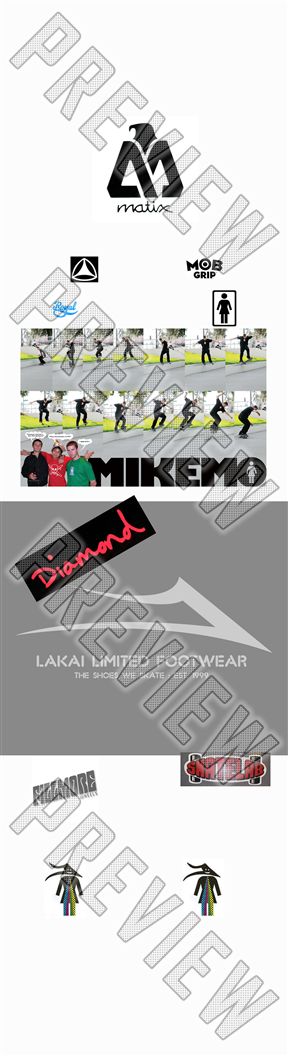 mike mo sponsors 7-1/2 Skateboard Deck