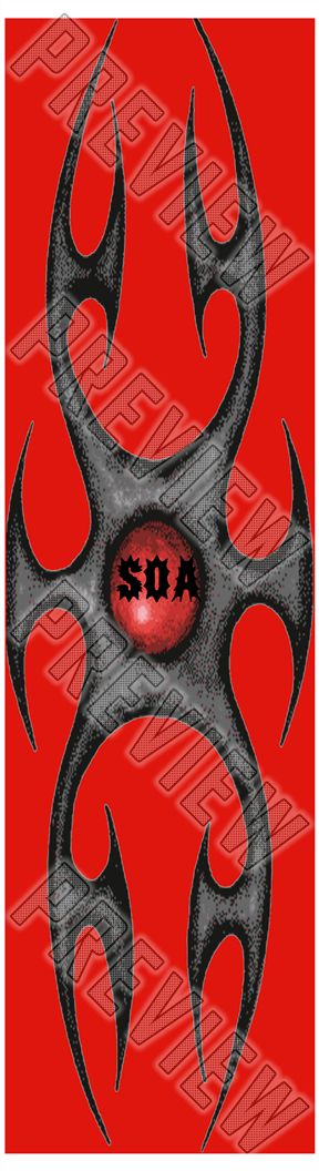 TRIBAL SHIELD RD 7-3/4 Skateboard Deck 
