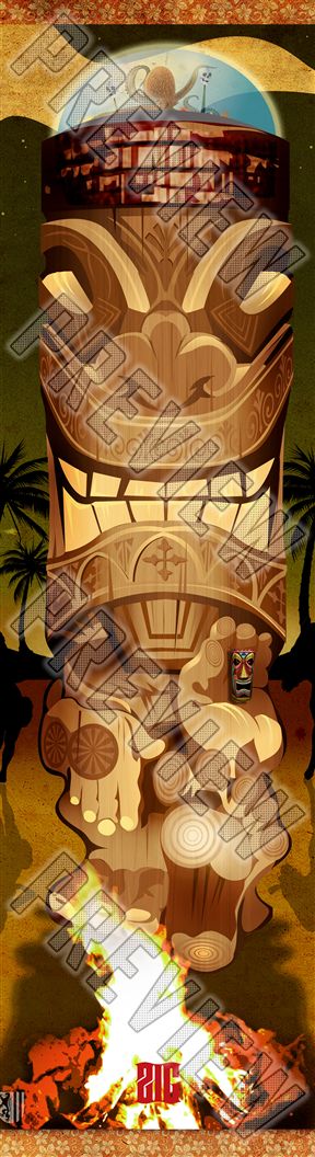 Zigs ROBOTIKI new tiki Skateboard deck 7-5/8 Skateboard Deck