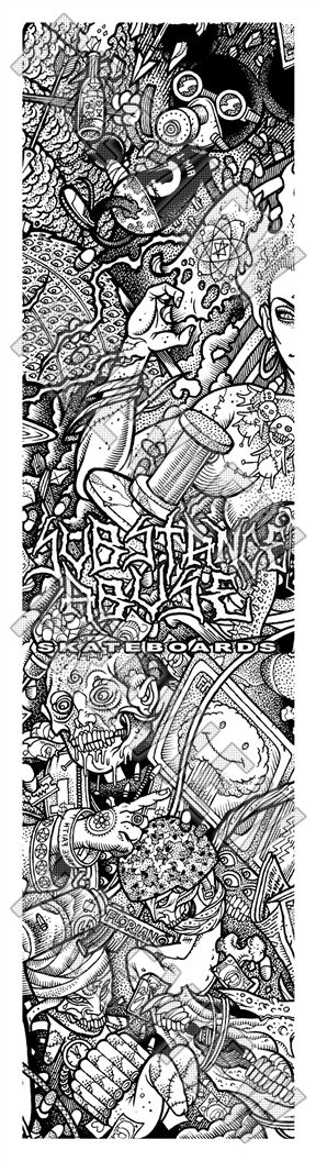 7-3/4 'APOCALYPSE 3' Deck  7-3/4 Skateboard Deck 