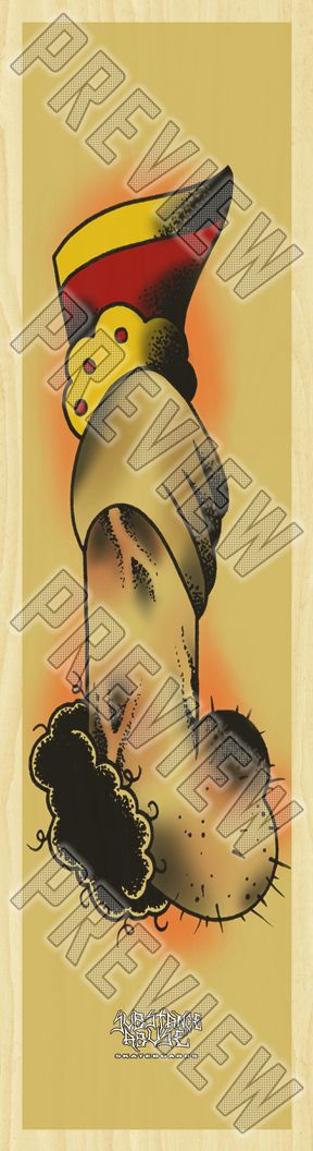 7-3/4 'PRISON HANDSHAKE' Deck  7-3/4 Skateboard Deck 