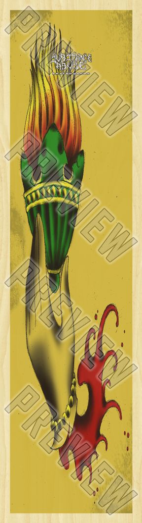 7-3/4 'TORCH' Deck  7-3/4 Skateboard Deck 