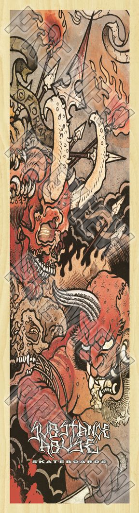 7-3/4 'BESTIAL' Deck  7-3/4 Skateboard Deck 