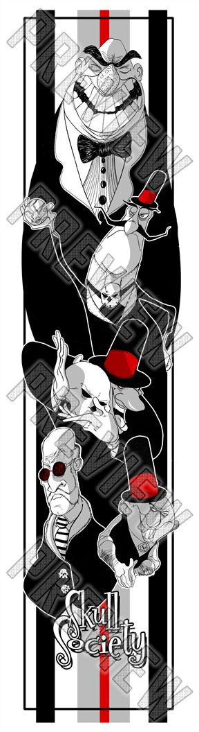 Skull Society 7-1/2 Skateboard Deck