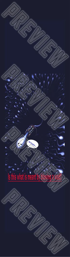 Suicide Sperm Blue Edition 7-3/4 Skateboard Deck 