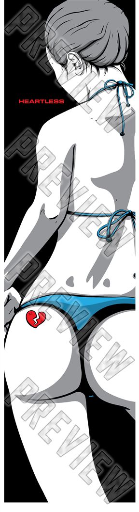 Heartless thoughts 7-3/4 Skateboard Deck 