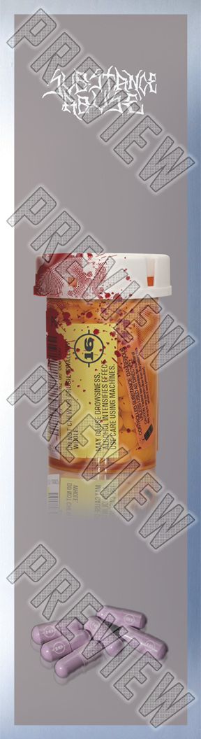 7-3/4 'PILL POPPER' Deck  7-3/4 Skateboard Deck 