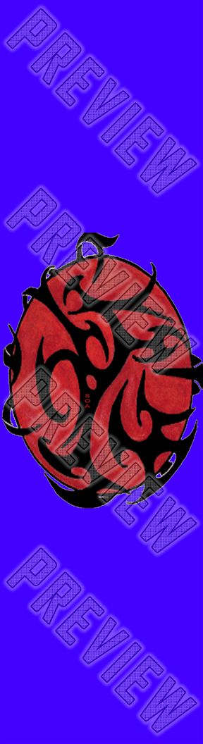 Tribal Globe blue 7-3/4 Skateboard Deck 