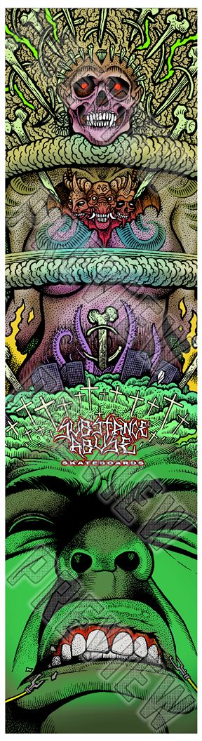 8-1/4 'AGORAPOCALYPSE 2' Deck 8-1/4 Skateboard Deck
