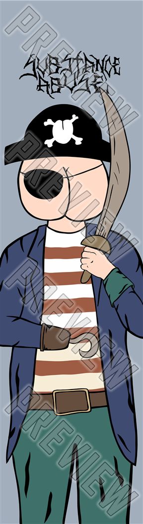 8 'BUTT PIRATE' Deck 8 Inch Skateboard Deck
