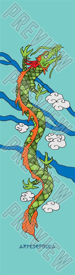 The Dragon Mini/Kid Skateboard Deck 7-1/4 Mini/Kid Skateboard