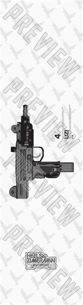 UZI 8 Inch Skateboard Deck