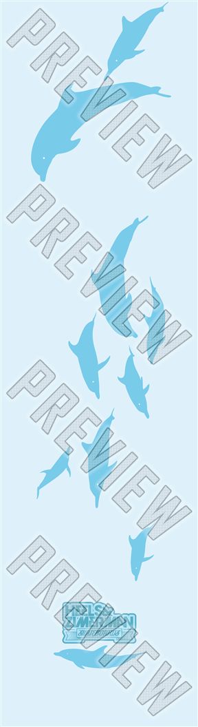 DOLPHINS 8 Inch Skateboard Deck