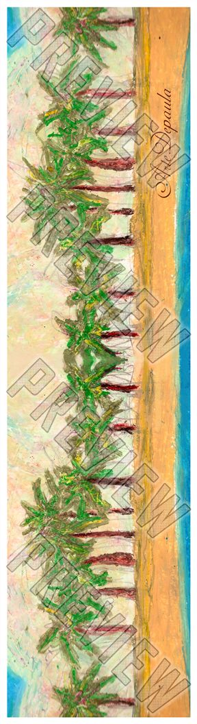 Palm Tree Cove 8 Inch Skateboard Deck