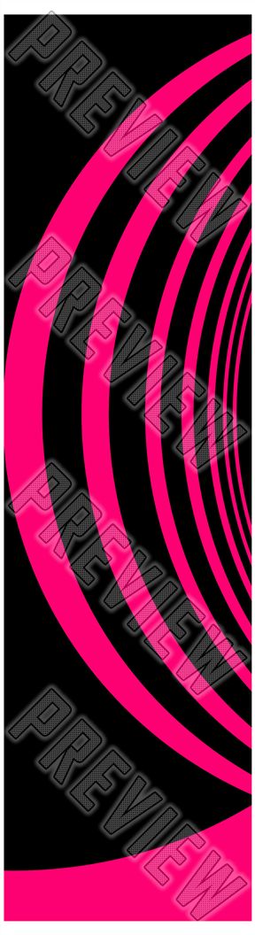 Pink Rings 7-3/4 Skateboard Deck 