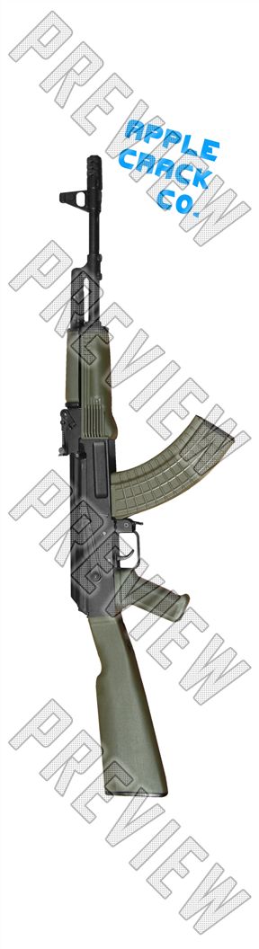 ak-47 7-5/8 Skateboard Deck