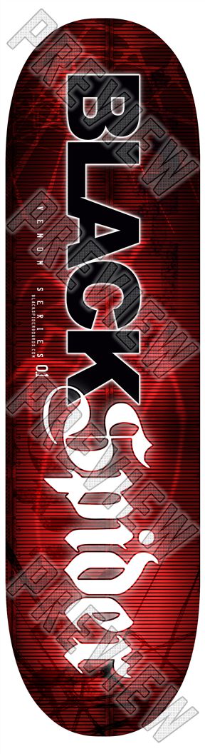 Black Spider  7-1/2 Skateboard Deck