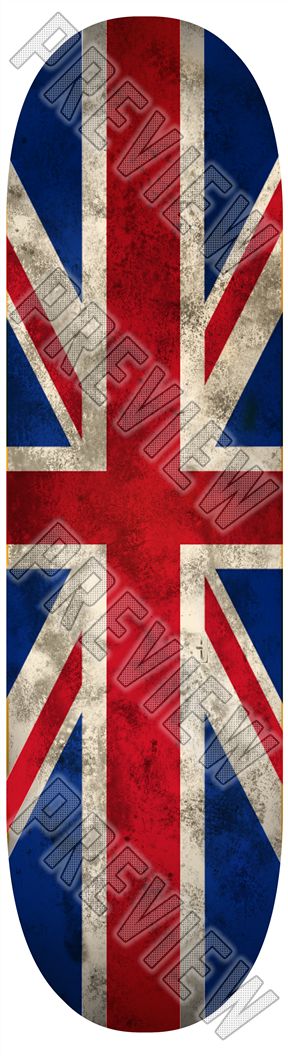 Union Jack 7-1/2 Skateboard Deck