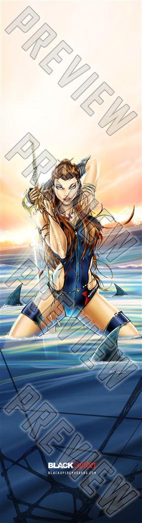 Hot Warrior Girl 8-1/4 Skateboard Deck