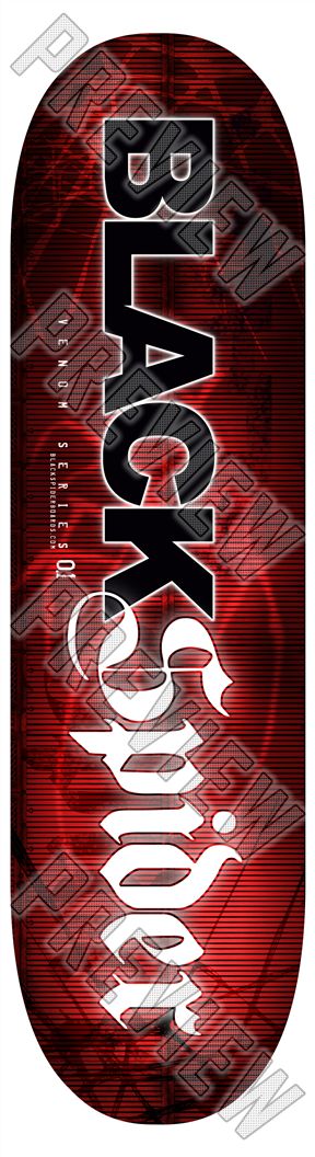 Black Spider  7-1/2 Skateboard Deck