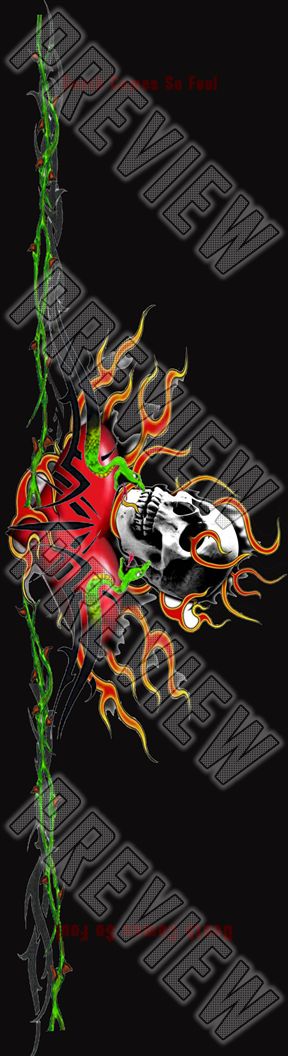 Death Comes So Foul 7-3/4 Skateboard Deck 