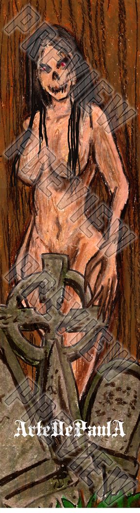 The Lady Zombie Board 8 Inch Skateboard Deck