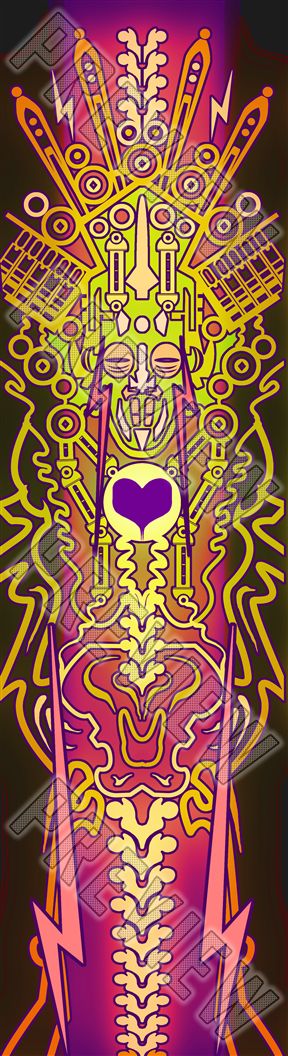 Old Gods Red 7-3/4 Skateboard Deck 