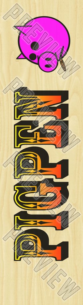 8 Inch Skateboard Deck with Custom Graphic