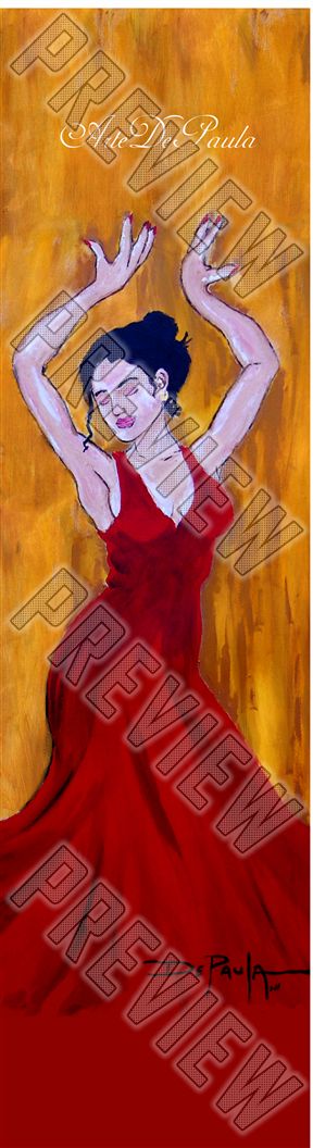 Lady in Red Dancer 7-7/8 Skateboard Deck 7-7/8 Skateboard Deck