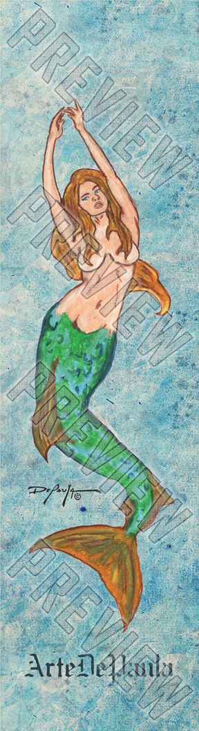 Exotic Mermaid Old School Shape Old School Shape