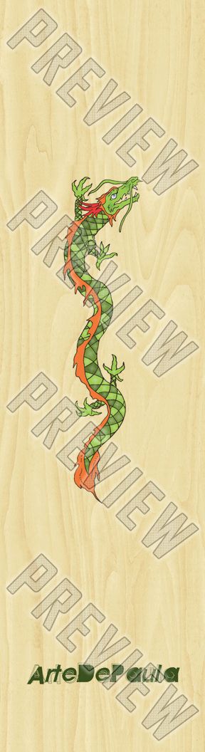 Green Dragon Old School Shape Old School Shape