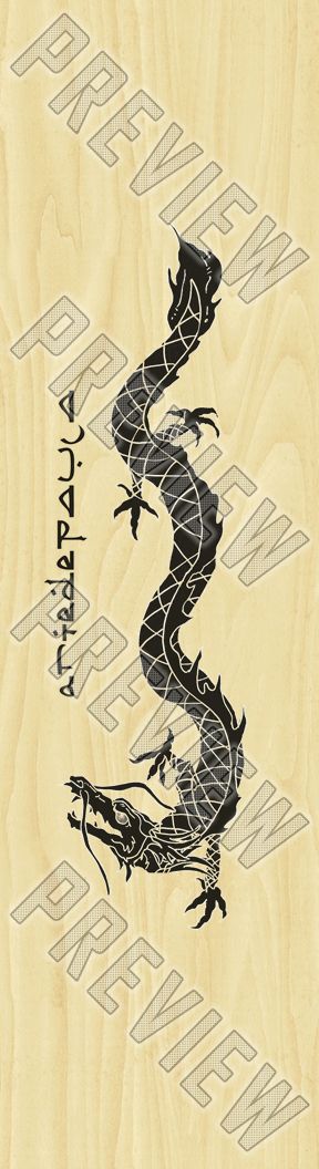 Black Dragon Longboard Shape Longboard Shape