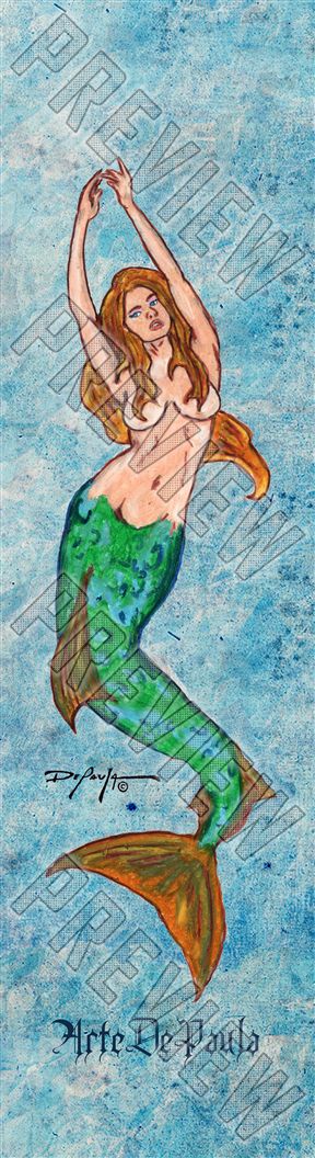 Exotic Mermaid  7-7/8 Skateboard Deck